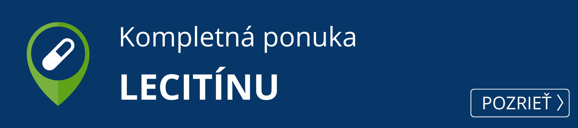  Kompletná ponuka produktov s lecitínom