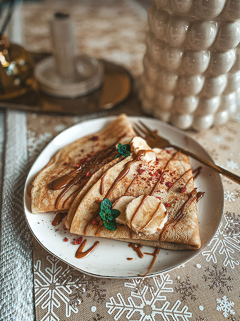 Dokonalé palacinky s minerálkou.
