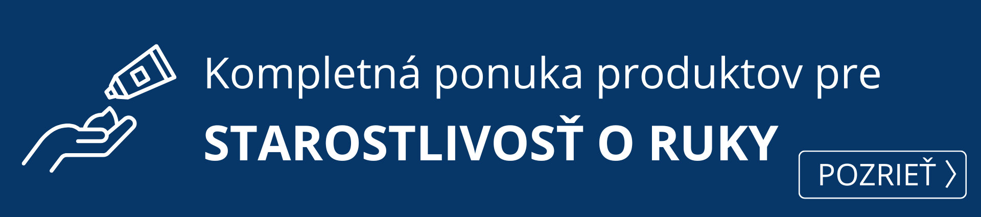  Kompletná ponuka produktov pre starostlivosť o ruky