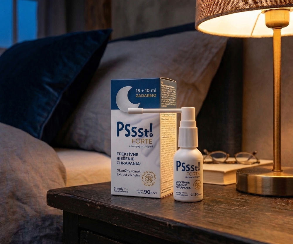  Pssst! FORTE ústny sprej pri chrápaní