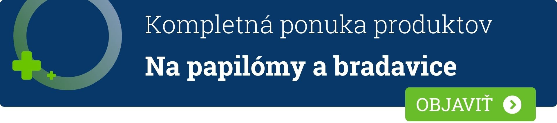  kompletná ponuka produktov na papilómy a bradavice