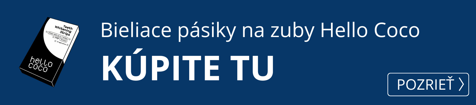  Bieliace pásiky Hello Coco kúpite tu