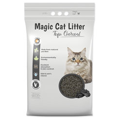 Podstielka Magic Litter Tofu drevené uhlie 12 litrov