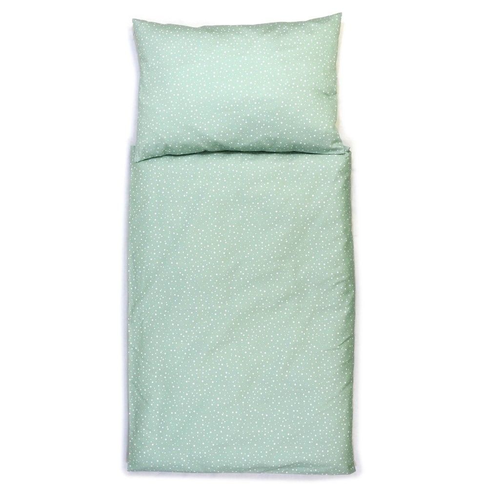 SOFTELLO Obliečky detské mentolová, bodka 130x90 cm