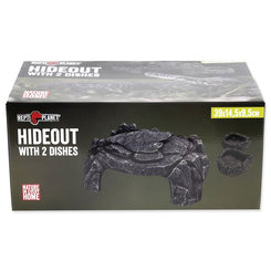Úkryt Repti Planet Jaskyňa s dvoma miskami 39x14,5x9,5cm