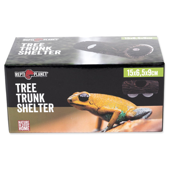 Úkryt Repti Planet Kmeň stromu s prísavkami 15x6,5x9cm