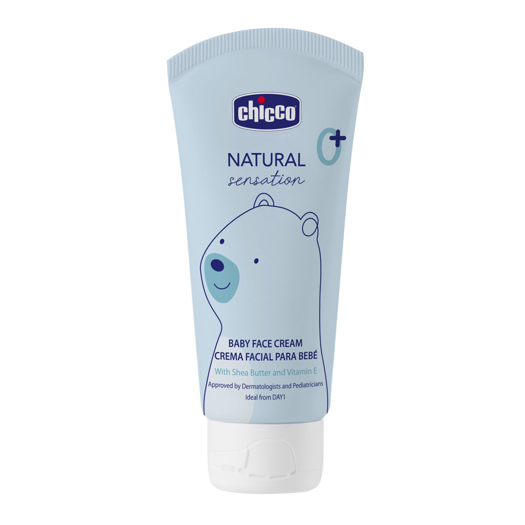 CHICCO Krém na detskú tvár Natural Sensation s bambuckým maslom a vitamínom E 50ml, 0m+ kúpite na Najlekaren.eu