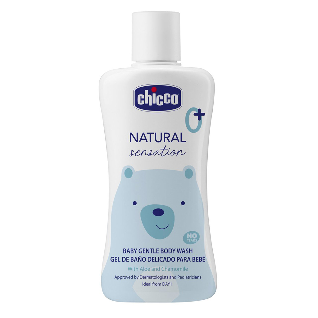 CHICCO Šampón telový Natural Sensation s aloe a kamilkou 200ml, 0m+ kúpite na Najlekaren.eu