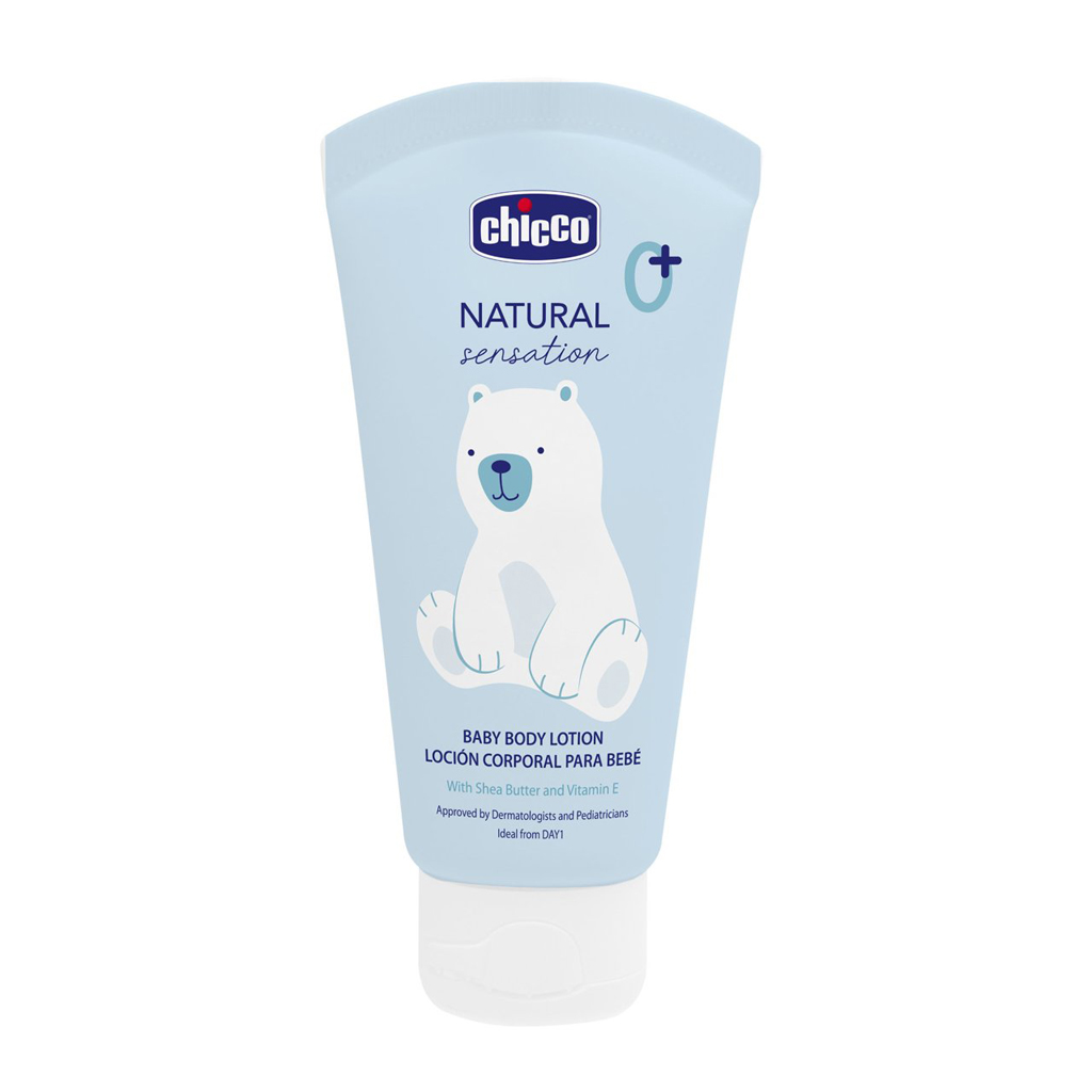 CHICCO Mlieko telové Natural Sensation s bambuckým maslom a vitamínom E 150ml, 0m+ kúpite na Najlekaren.eu