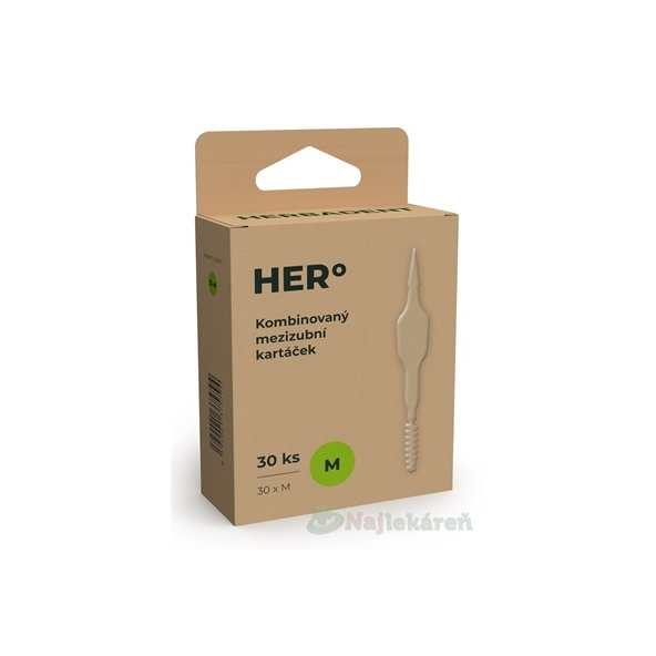 HERBADENT HERO medzizubné kefky M 30ks