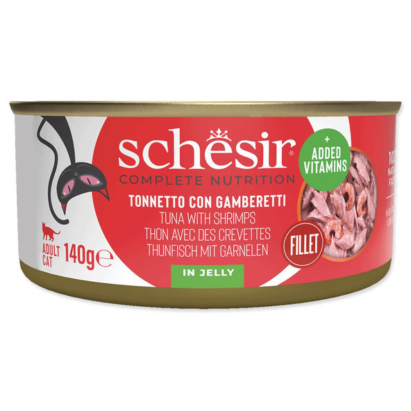 Konzerva SCHESIR tuniak a krevety v želé 140g