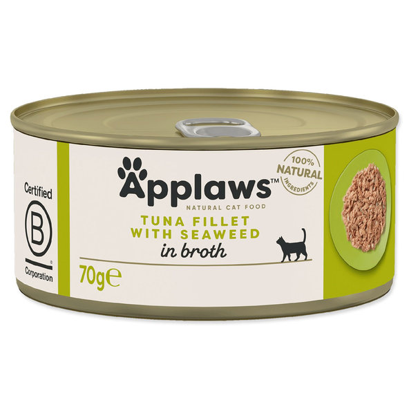 Applaws konzerva pre mačky tuniak a morská riasa 24 x 70g
