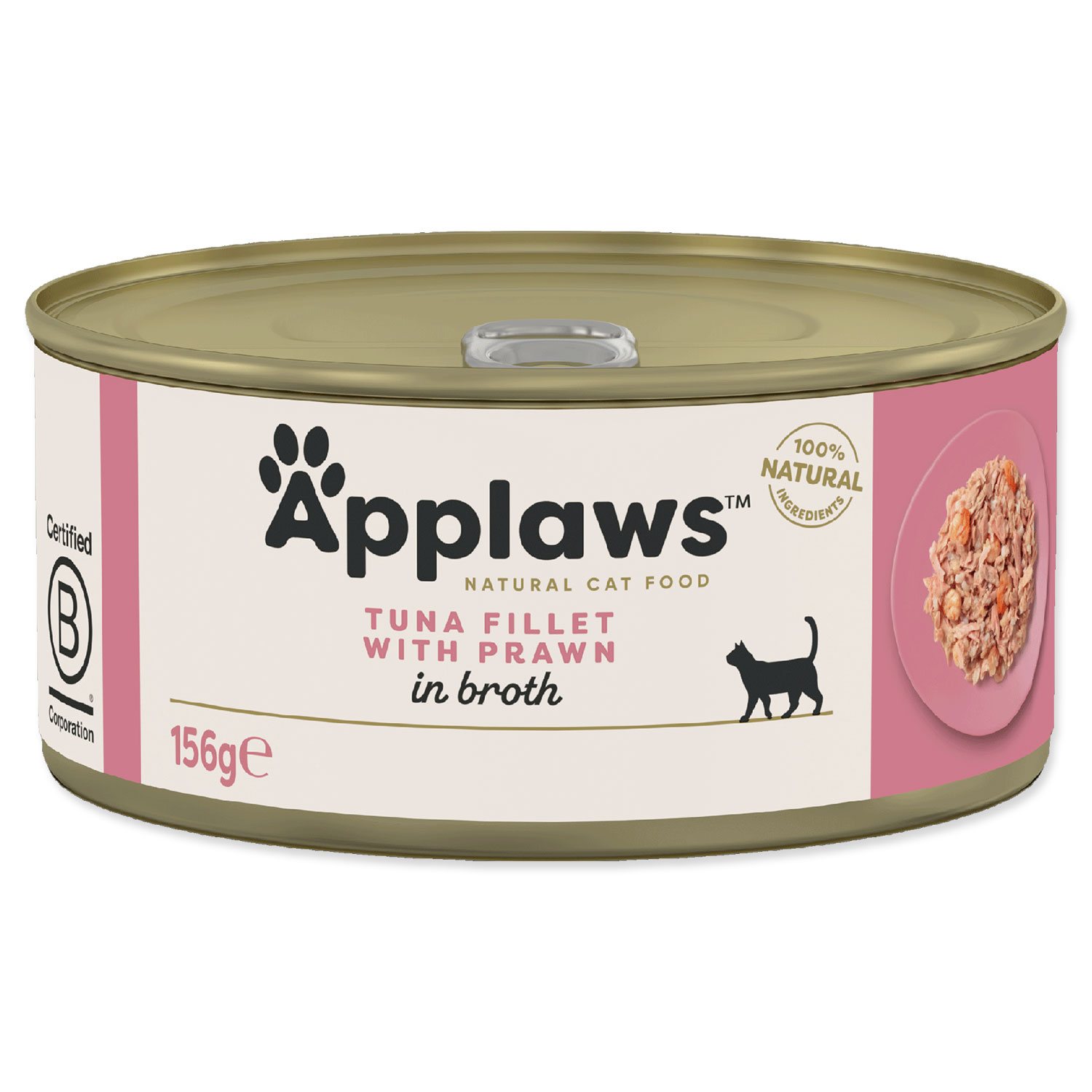 Applaws konzerva pre mačky tuniak s krevetami 156g