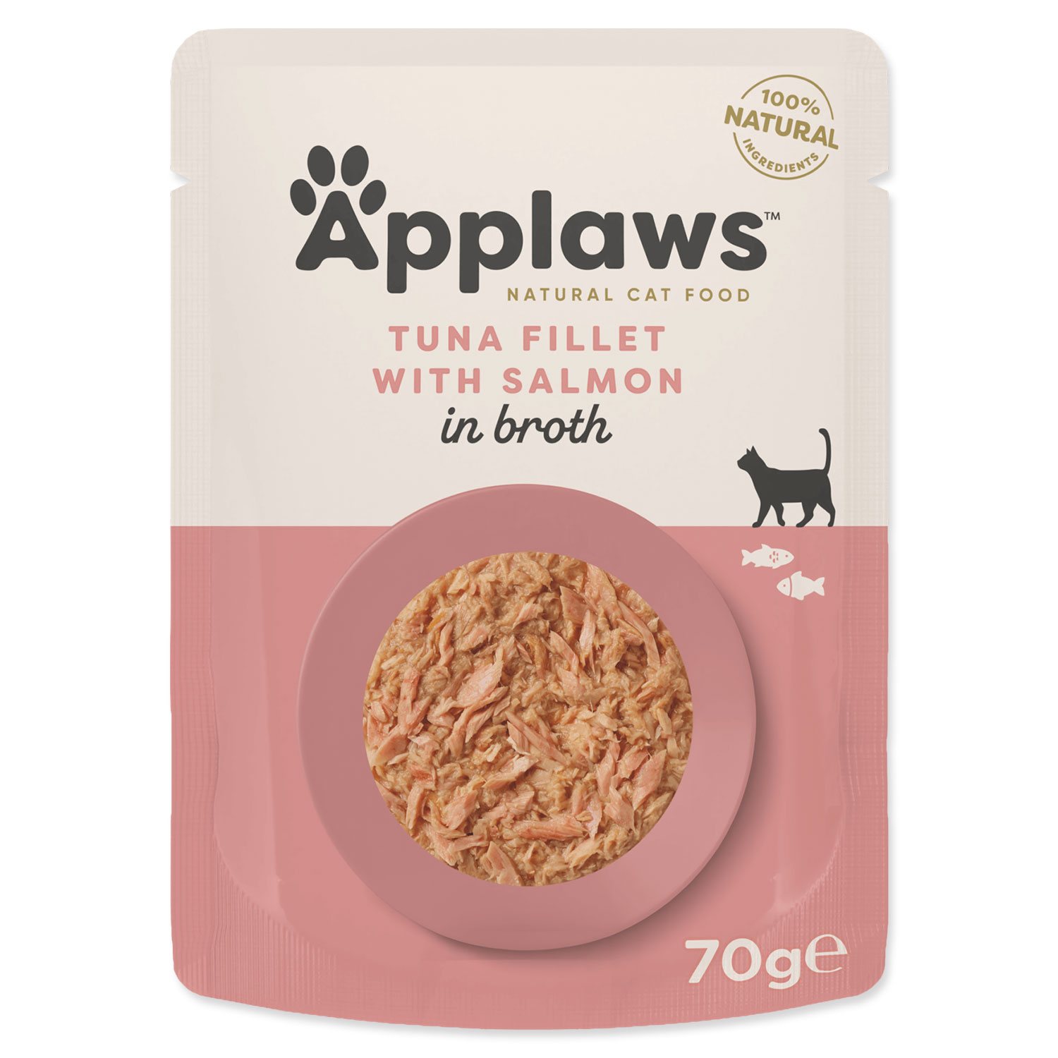 Applaws kapsička pre mačky tuniak a losos v želé 16 x 70g