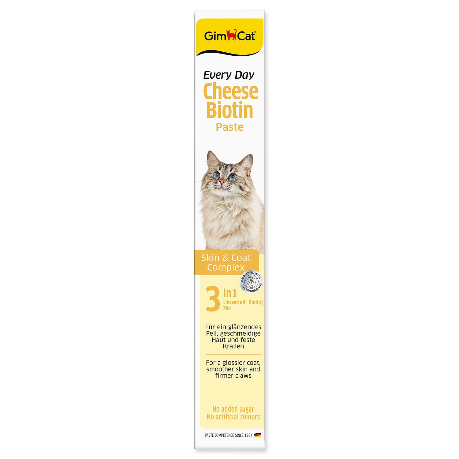 GimCat pasta pre mačky syrová s biotínom 100g