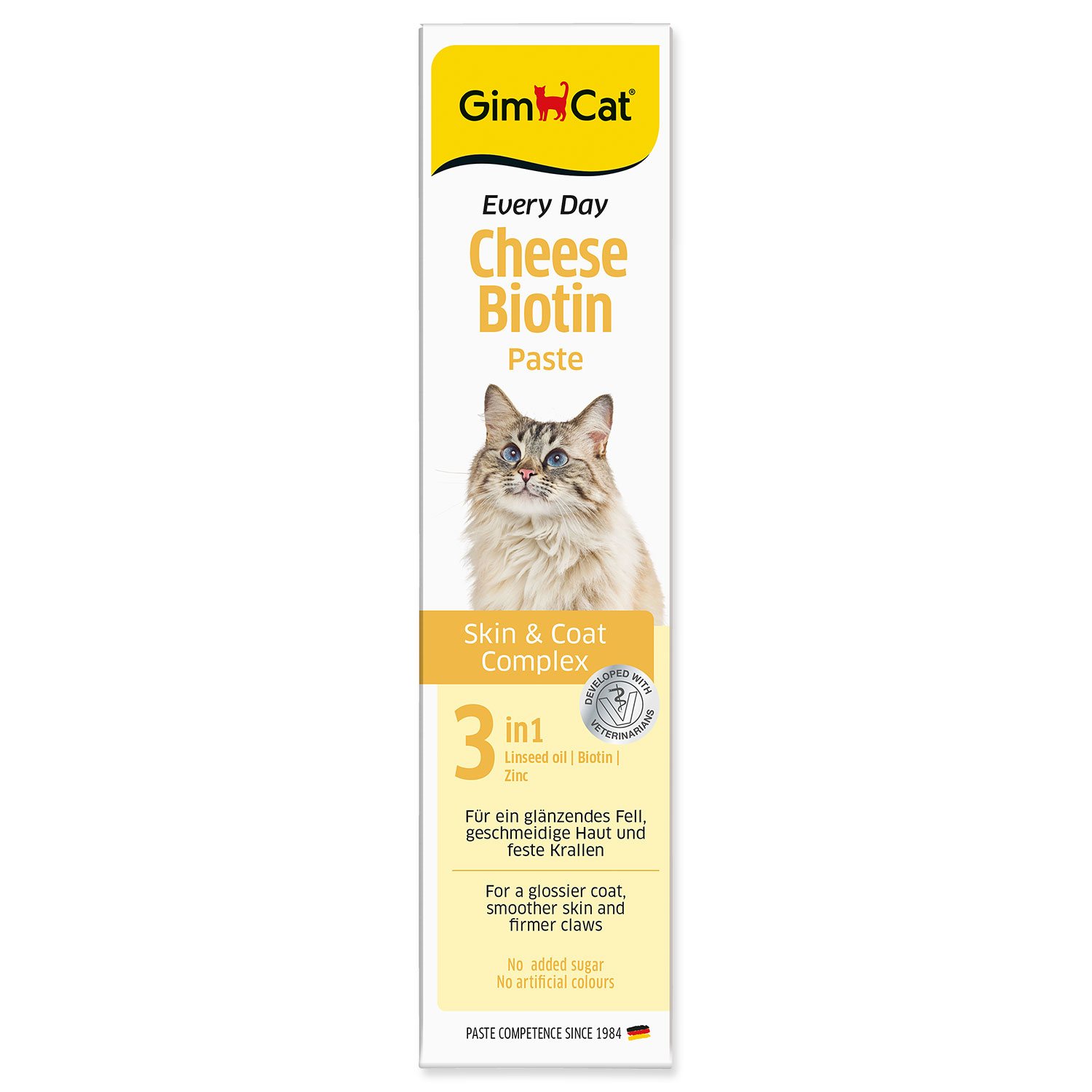 GimCat pasta pre mačky syrová s biotínom 200g