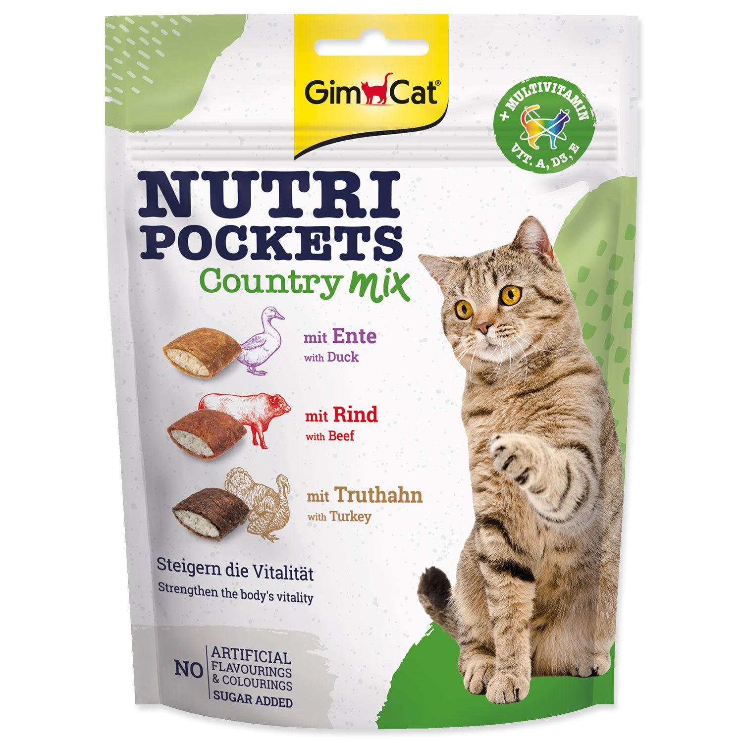 GimCat Nutri Pockets Country Mix pochúťka 150g