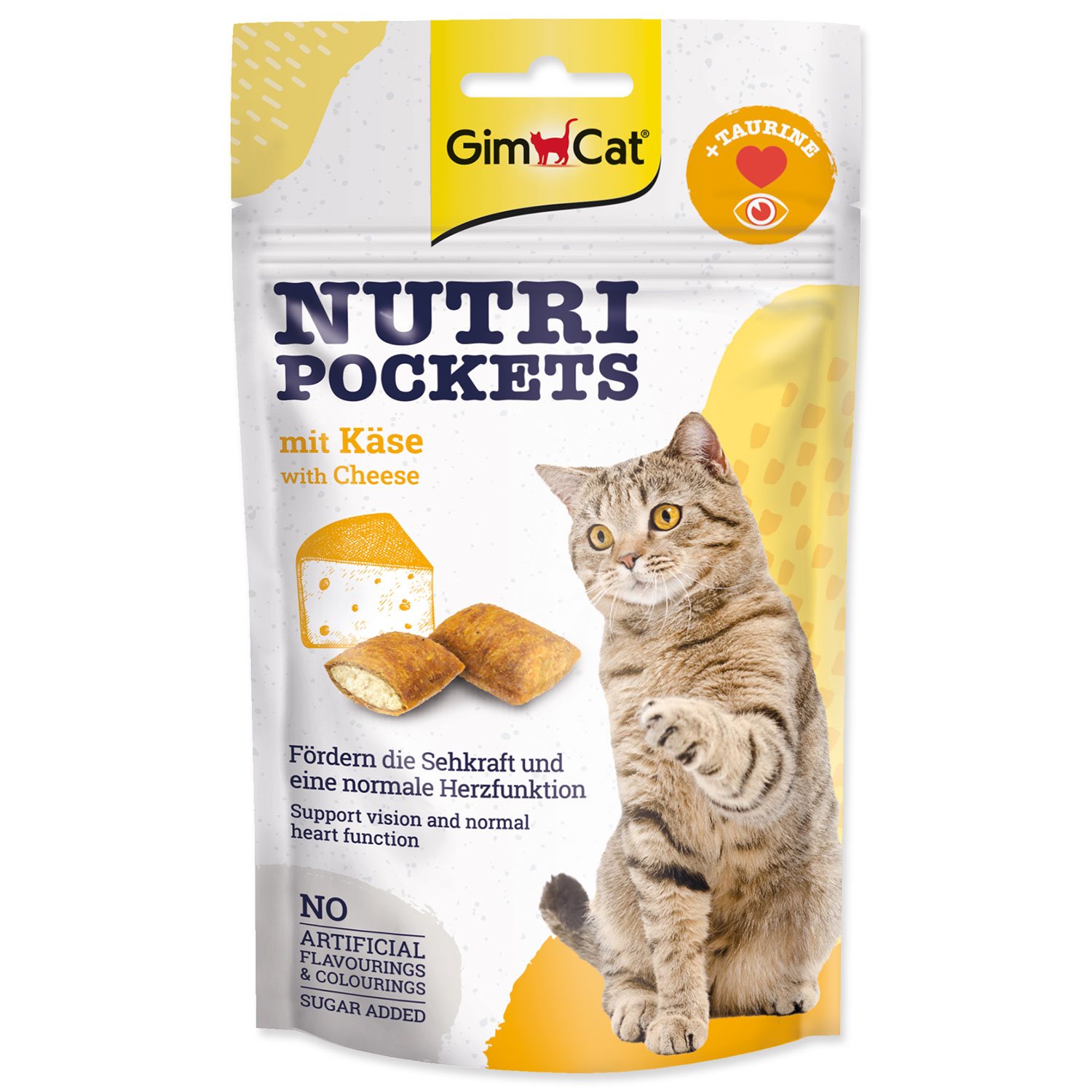 GimCat Nutri Pockets pochúťka so syrom 60g