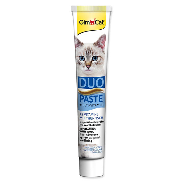 GimCat Duo pasta pre mačky multivitamín tuniak 50g