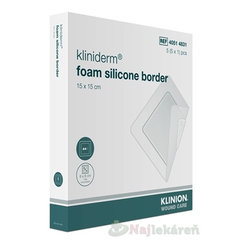 Kliniderm foam silicon border krytie penové 15x15cm 5ks