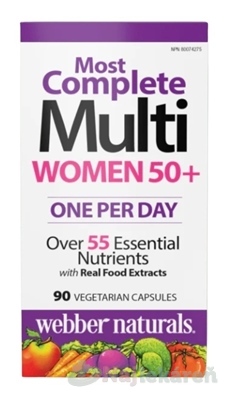 Webber Naturals Multivitamín pre ženy 50+ 90 kapsúl kúpite na Najlekaren.eu