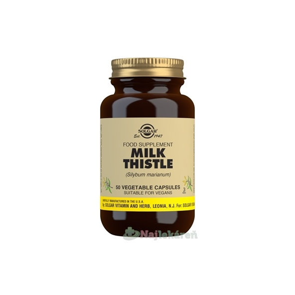 Solgar Pestrec mariánsky 50 kapsúl