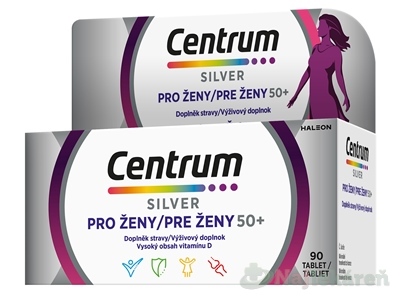 Centrum Silver multivitamín pre ženy nad 50 rokov 90 tabliet kúpite na Najlekaren.eu