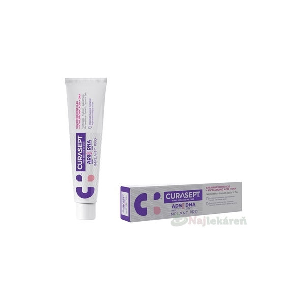 CURASEPT ADS DNA IMPLANT PRO zubná pasta 0,20 % 75 ml