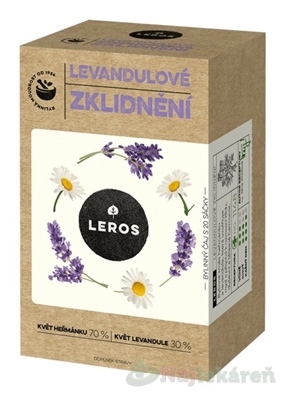LEROS LEVANDUĽOVÉ UPOKOJENIE bylinný čaj, nálevové vrecká 20 x 1 g kúpite na Najlekaren.eu