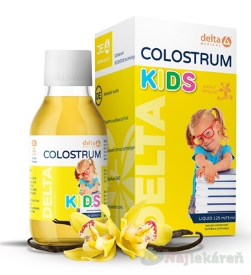 Delta Colostrum Kids tekuté Vanilka 125 ml