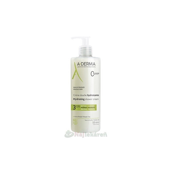 A-DERMA Hydratačný sprchový krém 3v1 500ml