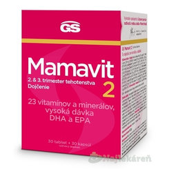 GS Mamavit 2 Tehotenstvo a dojčenie 30 tabliet + 30 kapsúl
