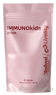 Medveď natural IMMUNOkids jahoda prášok 30 dávok