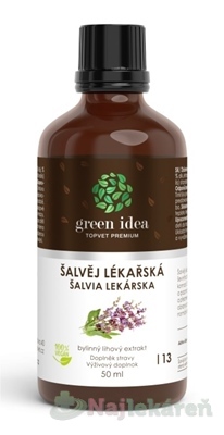 Green Idea ŠALVIA LEKÁRSKA kvapky 50 ml kúpite na Najlekaren.eu