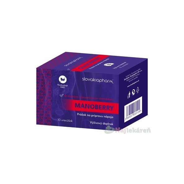 Slovakiapharm MANOBERRY prášok vo vrecúškach 10 ks