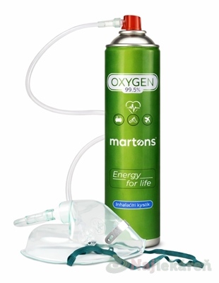 martons OXYGEN Inhalačný Kyslík O2 99,5 % set s maskou 750 ml kúpite na Najlekaren.eu
