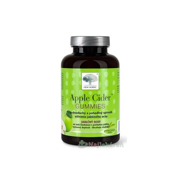 NEW NORDIC Apple Cider GUMMIES jablčný ocot v želé 60tbl