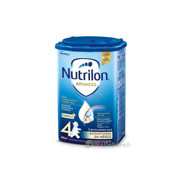 Nutrilon Advanced 4 VANILLA (od 24 m) batoľacia mliečna výživa v prášku 800 g