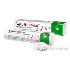 GeloRevoice pastilky na bolesť hrdla, čerešňa mentol 10 pastiliek