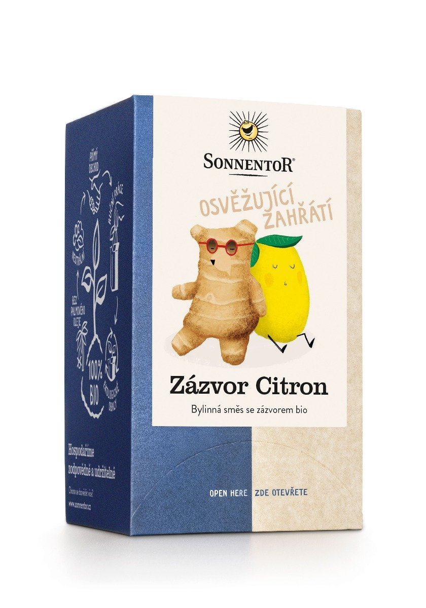 E-shop BIO Čaj zázvor-citrón - Sonnentor, 18 x 1,8 g