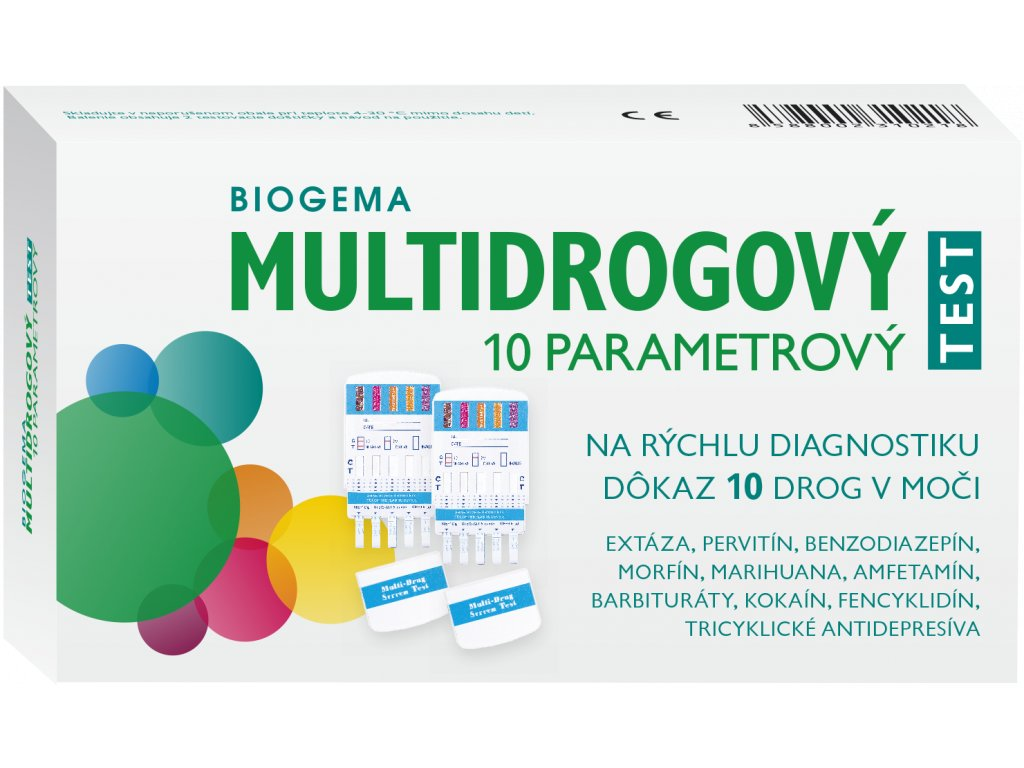 Biogema Multidrogový 10 parametrový test