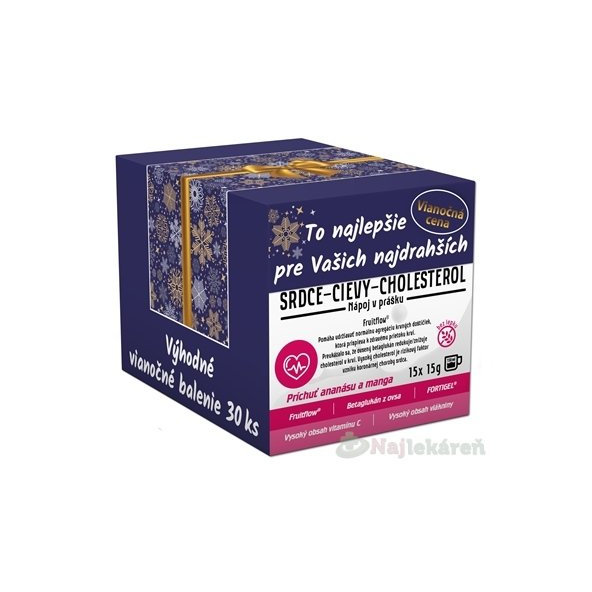 asp SRDCE - CIEVY - CHOLESTEROL Vianoce, nápoj v prášku, vrecúška 30x15 g