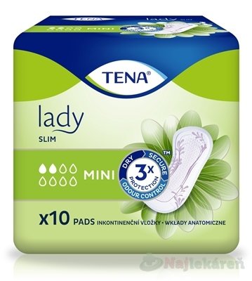 E-shop TENA Lady Slim Mini inkontinenčné vložky 1x10 ks