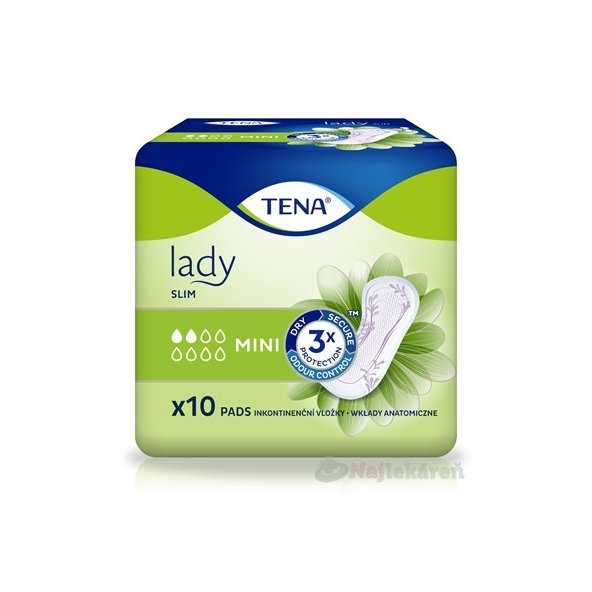 TENA Lady Slim Mini inkontinenčné vložky 1x10 ks