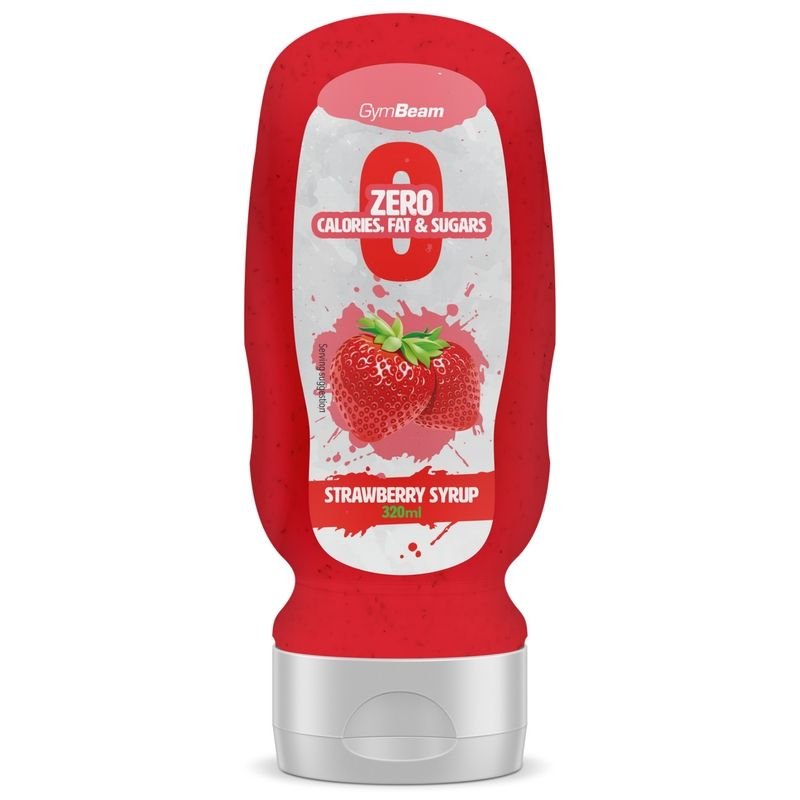 E-shop Bezkalorický sirup Strawberry Syrup - GymBeam, 320ml
