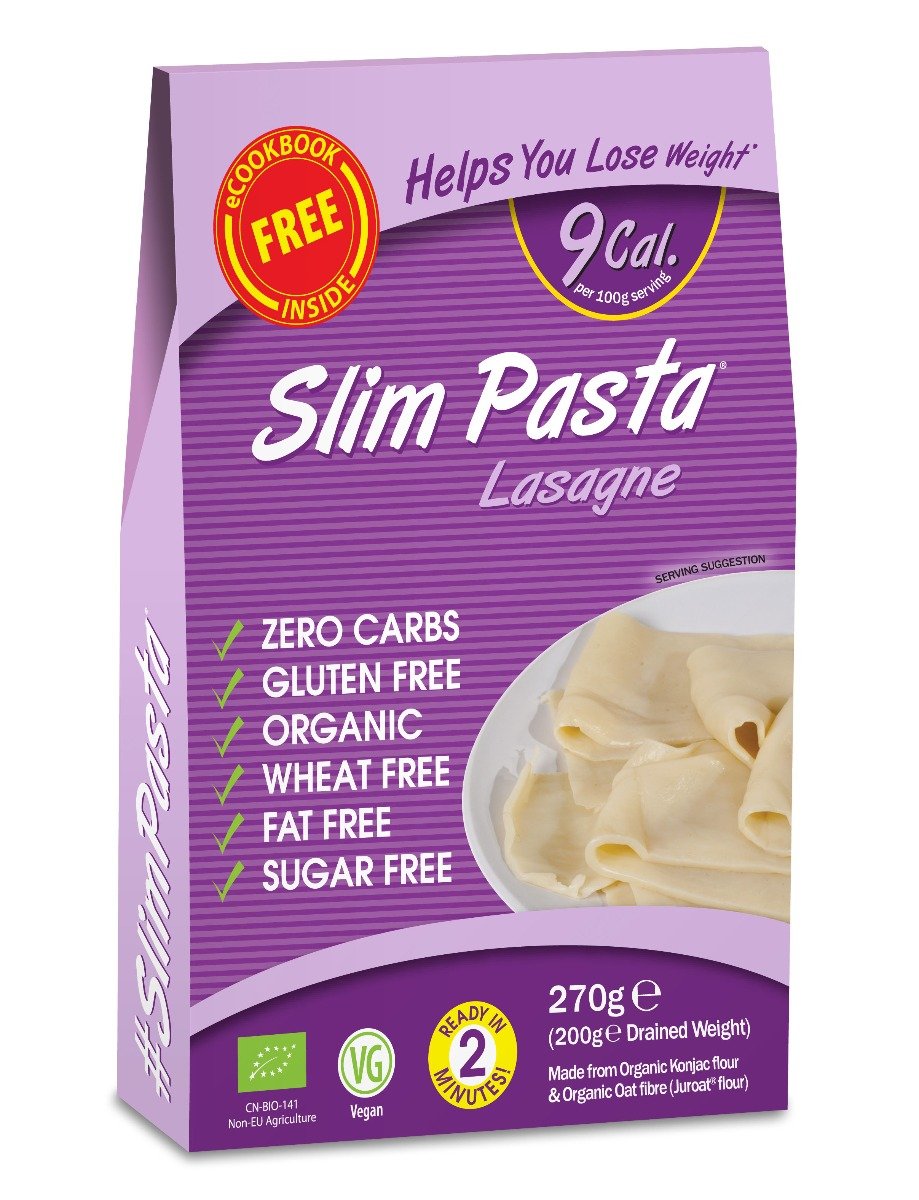 Bio Cestoviny Slim Pasta Lasagne - Slim Pasta, 270g