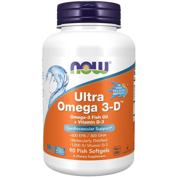 Ultra Omega 3-D™ - NOW Foods, 90cps