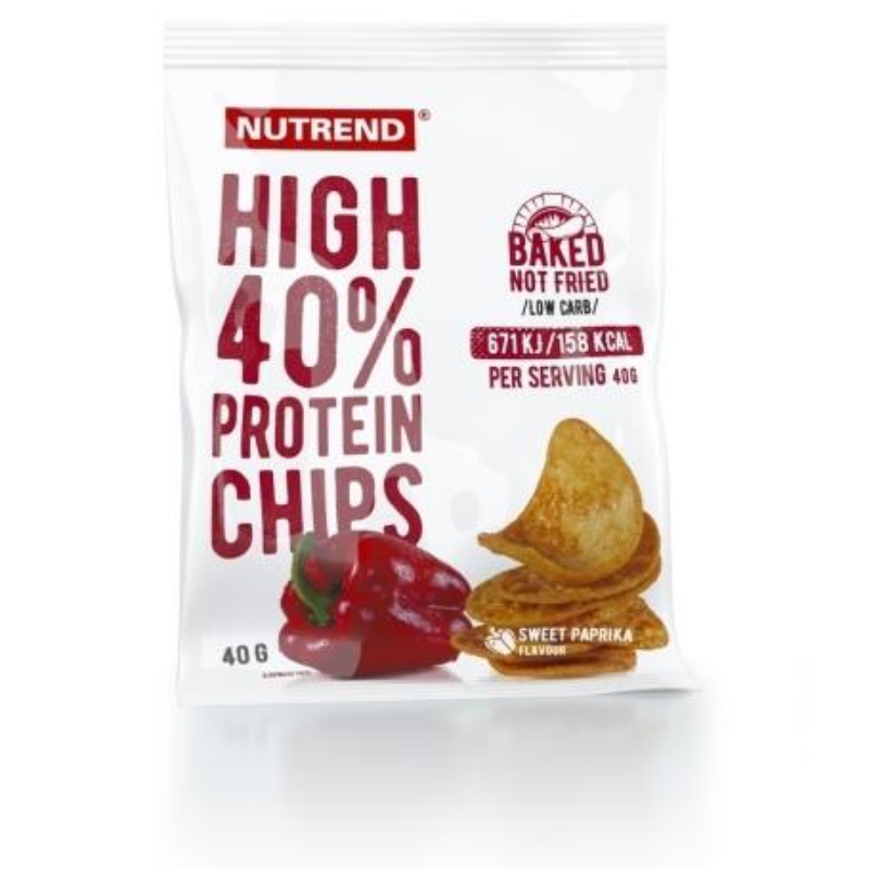 E-shop High Protein Chips - Nutrend, soľ, 40g