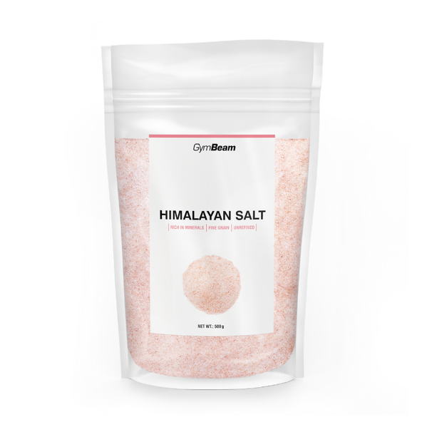 Ružová Himalájska soľ - jemná - GymBeam, 500g
