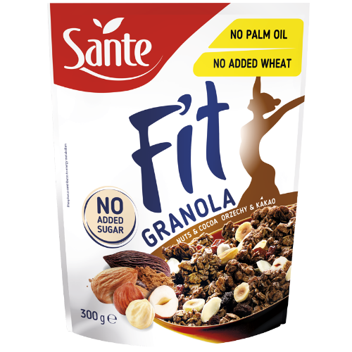 E-shop Fit Granola - Sante, orechy a kakao, 300g